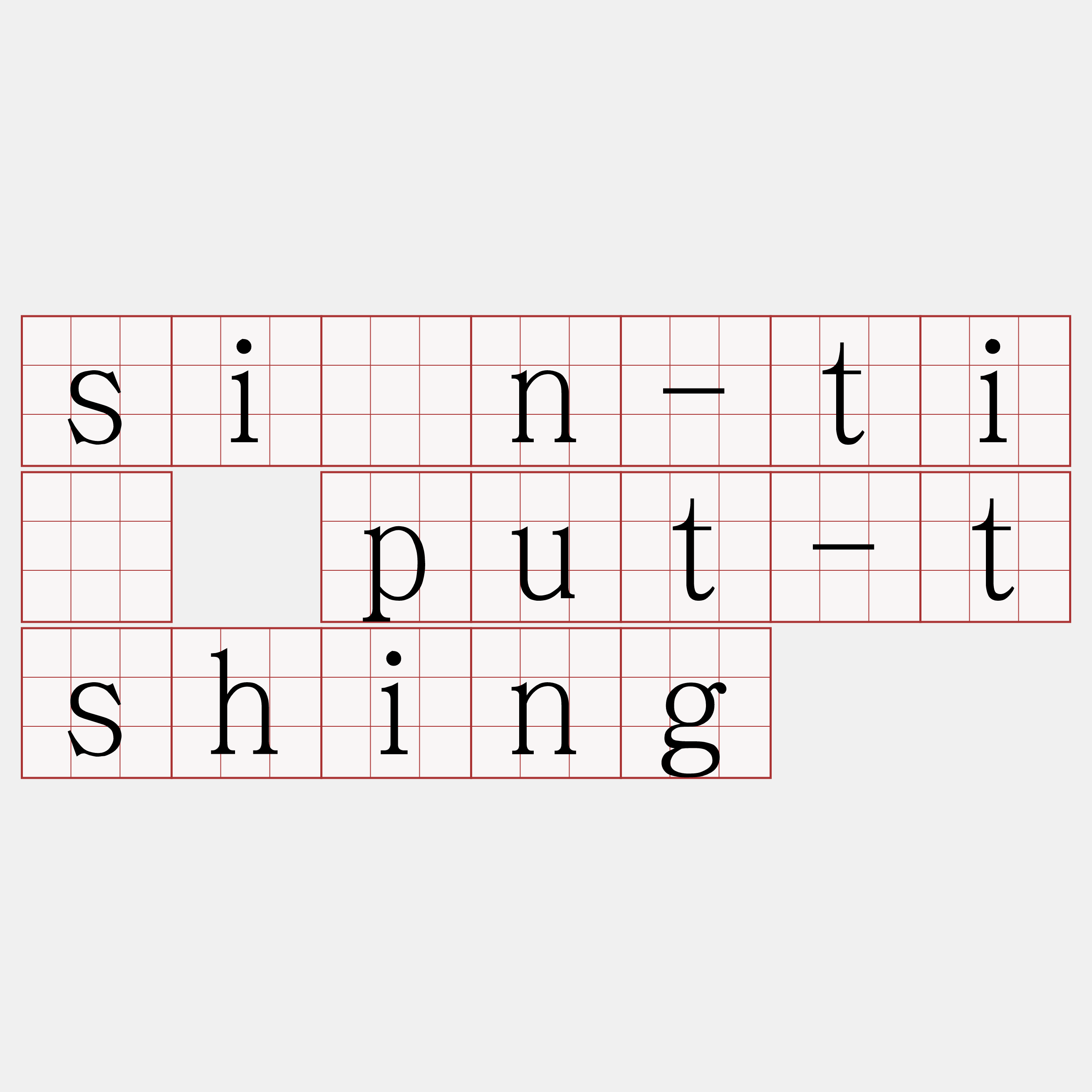 sîn-tì put-tshing